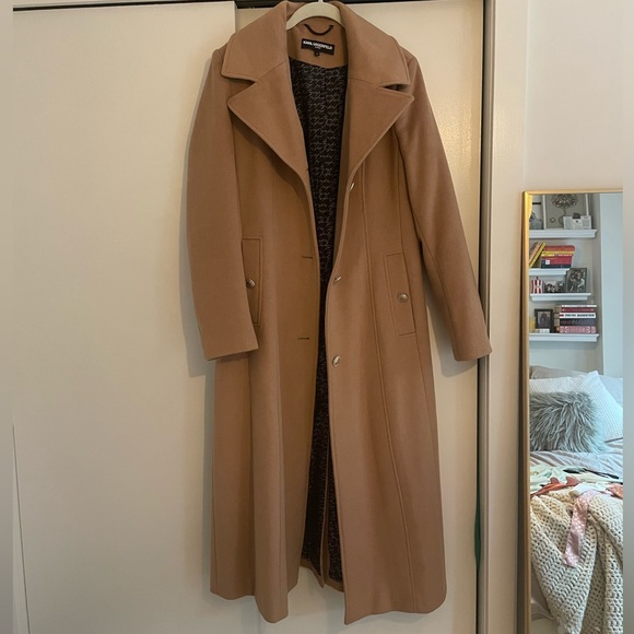 Karl Lagerfeld long camel coat - Picture 2 of 5